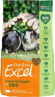 Burgess Burgess - Guinea Pig Nuggets with Mint - 3 kg 40014 /Small Animals /4000 - Karma dla gryzoni - miniaturka - grafika 1