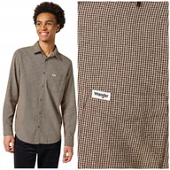 Koszule męskie - Wrangler 1 PKT FLANNEL SHIRT Gingerbread bawełniana koszula w pepitkę XXL - miniaturka - grafika 1