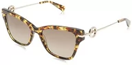 Okulary przeciwsłoneczne - Longchamp Okulary damskie, Zielona Hawana, rozmiar uniwersalny - miniaturka - grafika 1