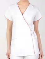 Odzież robocza - Żakiet fartuch damski medyczny kosmetyczny M-322 wiązany rozm. 44 - miniaturka - grafika 1