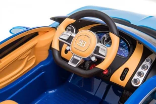 Pojazd Bugatti Chiron Niebieski - Pojazdy elektryczne dla dzieci - miniaturka - grafika 5