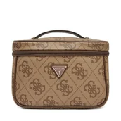 Kosmetyczki, organizery i kuferki - Kosmetyczka Guess TWOB86 88039 Brązowy - miniaturka - grafika 1