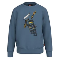 Bluzy dla chłopców - LEGO Chłopięca bluza Ninjago Jungen LWStorm 102, 612 Faded Blue, 98 - miniaturka - grafika 1