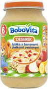 Desery dla dzieci - Nutricia Bobovita, Deserek, Jabłka z bananami i płatkami owsianymi, 190 g, 6m+ - miniaturka - grafika 1