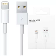 Kable USB - Kabel 2m Lightning do USB-A USB do Apple iPhone, iPad, iPod BOX Biały - miniaturka - grafika 1