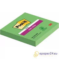 Etykiety samoprzylepne i bloki etykiet - Karteczki Post-it Super Sticky 76x76mm (654-6SS-GRN) zielone (90) - miniaturka - grafika 1