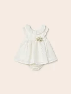 Sukienki i spódniczki dla dziewczynek - Mayoral Sukienka elegancka 1812 Écru - miniaturka - grafika 1