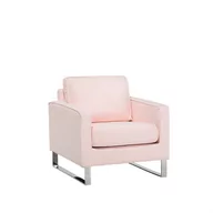 Fotele - Beliani Fotel tapicerowany różowy VIND - miniaturka - grafika 1