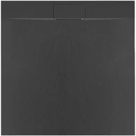 Brodziki prysznicowe - Rea Brodzik prysznicowy Bazalt Black 90x90 - miniaturka - grafika 1