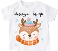 Koszulki dla dziewczynek - Koszulka dla dziecka świąteczna mikolajki27 - miniaturka - grafika 1