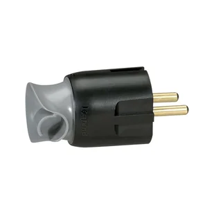 Legrand Wtyczka 2P+Z 16A obrotowa czarna 50173 - Kostki, złączki, wtyczki - miniaturka - grafika 3