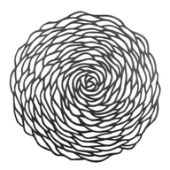 Obrusy i serwetki - Podkładka dekoracyjna na stół TALEA śr. 38 cm czarny - miniaturka - grafika 1