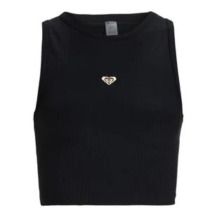 Top typu tank dla Kobiety RISE & VIBE Czarny - Koszulki sportowe damskie - miniaturka - grafika 1