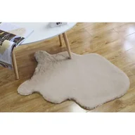 Dywany - Sztuczne futro 60 x 90 beżowy - miniaturka - grafika 1