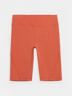 Spodnie sportowe damskie - 4F Szorty sportowe w kolorze pomarańczowym - miniaturka - grafika 1