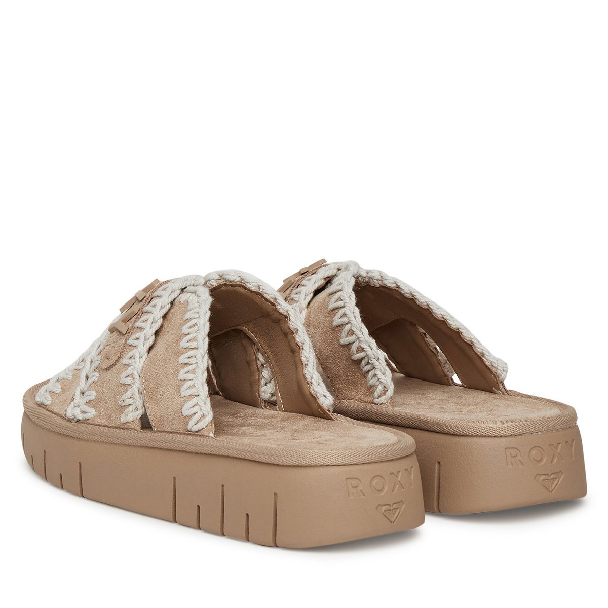 Roxy Klapki Damskie Beżowy HY62277-5