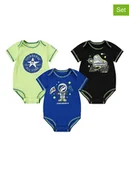 Body dla niemowląt - Converse Body (3 szt.) w kolorze zielonym, niebieskim i czarnym - miniaturka - grafika 1