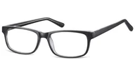 Okulary korekcyjne, oprawki, szkła - Zerówki klasyczne oprawki Sunoptic CP154A czarny+jasny - miniaturka - grafika 1