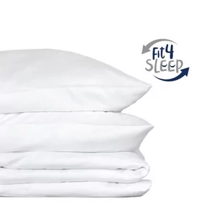 Pościel Fit.4.Sleep BAWEŁNA 100%, Kolor - biały, Rozmiar - 200x220+2 posz. 70x80  - Pościel - miniaturka - grafika 1