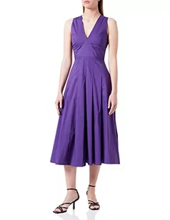 PINKO Damska luźna sukienka z popeliny, Wwd_fioletowy Pride, 50 - Sukienki - miniaturka - grafika 1