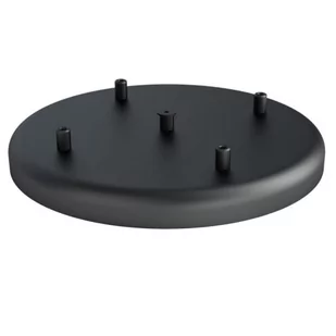 Duża metalowa osłonka sufitowa fi30cm lakierowana w kolorze czarnym strukturalnym - na cztery przewody Kolorowe Kable - Akcesoria do oświetlenia - miniaturka - grafika 1