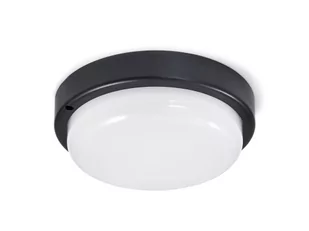 Plafon natynkowy okrągły z czujnikiem ruchu Maks 12W - Czarny - Biały neutralny (4500K) - Lampy sufitowe - miniaturka - grafika 1