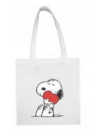 Torby i wózki na zakupy - EKO Torba Na Ramię Bawełniana Pies Piesek Słodki - miniaturka - grafika 1