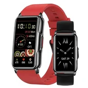 Smartwatch - Rubicon RNCF04 black/red silicone - miniaturka - grafika 1