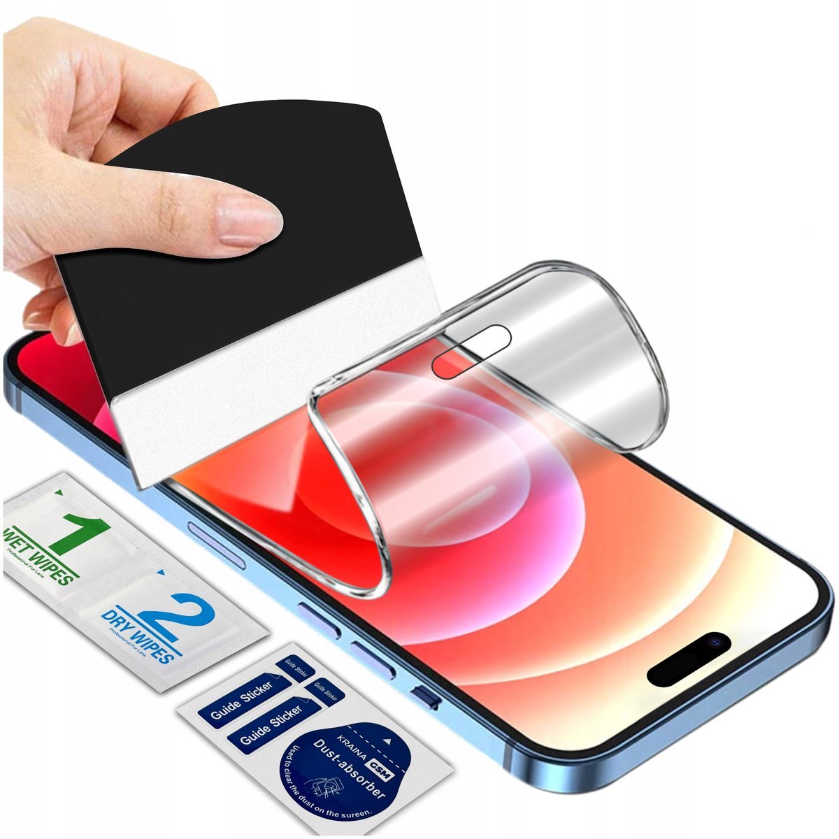 FOLIA OCHRONNA HYDROŻELOWA do iPhone 17 MOCNA TRWAŁA