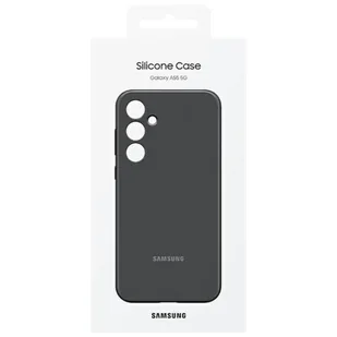 Etui Samsung EF-PA556TBEGWW A55 5G A556 czarny/black Silicone Cover - Etui i futerały do telefonów - miniaturka - grafika 6