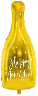 Balon foliowy Butelka szampana Happy New Year - 82 cm - Sylwester - miniaturka - grafika 1