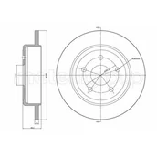 Szczęki hamulcowe - METELLI Tarcza hamulcowa 23-1546C - miniaturka - grafika 1