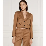 Marynarki i żakiety damskie - Pinko Wełniana marynarka VIVONA Cropped Fit - miniaturka - grafika 1