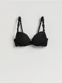 Biustonosze - Reserved - Biustonosz push up - czarny - miniaturka - grafika 1