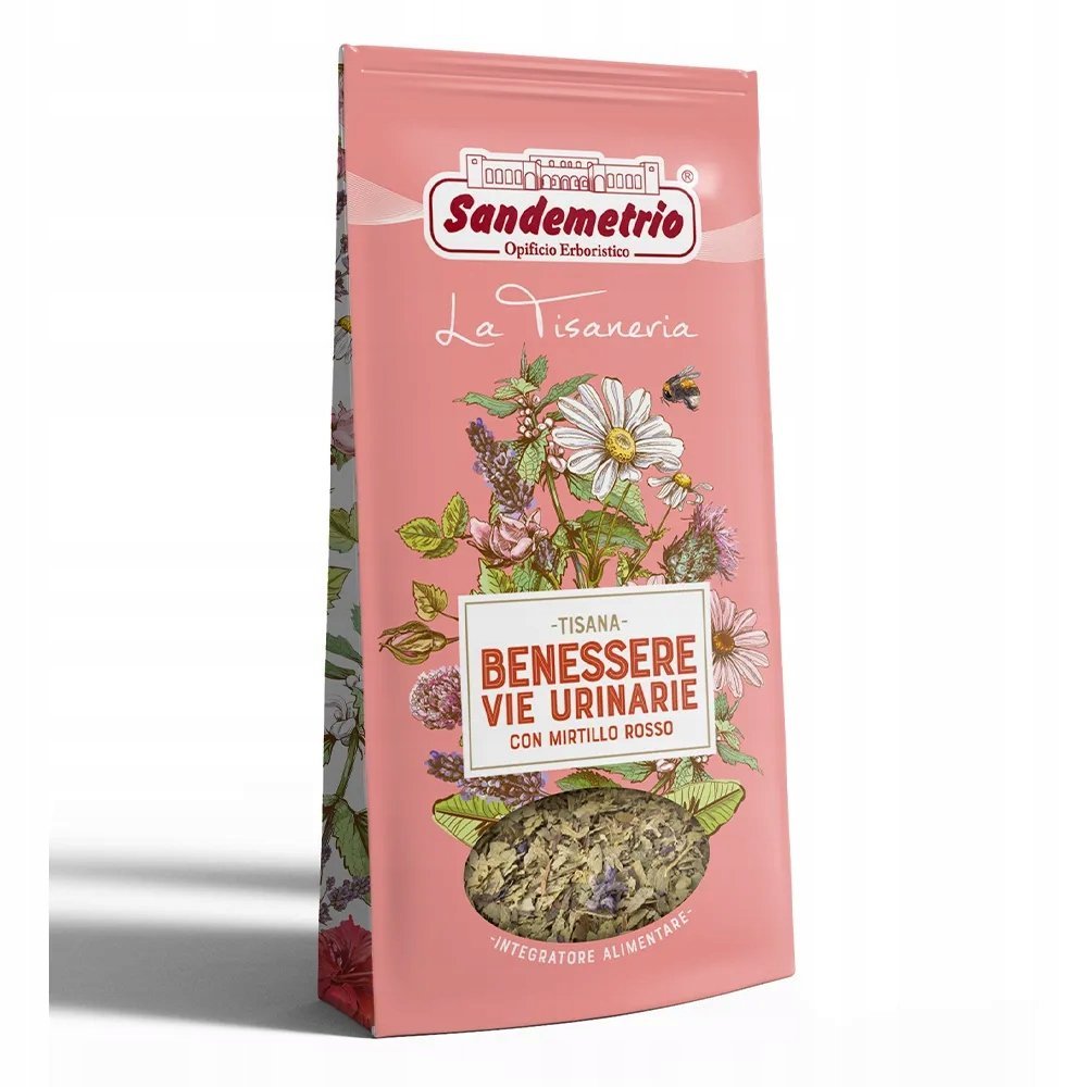 100g Sandemetrio Tisana Benessere Mirtillo - herbata ziołowa BIO
