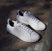 Buty sportowe męskie - E0E02 Białe Buty 'adventage' Adidas 40 2/3 - miniaturka - grafika 1