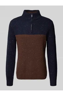 Bluza z kołnierzem o kroju regular fit z mieszanki bawełny - Tom Tailor - Bluzy męskie - miniaturka - grafika 1