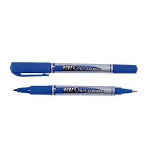 MARKER FOLIOPIS/DO CD DWUSTRONNY 0,4 i 1,0mm OKRĄGŁY FOSKA NIEBIESKI - Foliopisy - miniaturka - grafika 1
