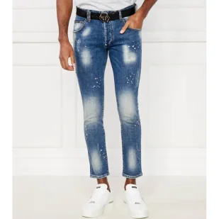 Philipp Plein Jeansy Lion Circus | Skinny fit - Spodnie męskie - miniaturka - grafika 1