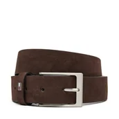 Paski - Pasek Męski Tommy Hilfiger Layton 3.5 Nubuck AM0AM13754 Brązowy - miniaturka - grafika 1