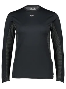 Mizuno Koszulka sportowa w kolorze czarnym - Koszulki sportowe damskie - miniaturka - grafika 1