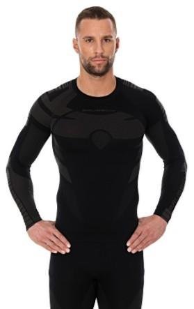 Brubeck, Koszulka męska, Dry, czarny, rozmiar S