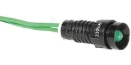 Inne akcesoria elektryczne - ETI polam Lampka sygnalizacyjna LED 5mm zielona 230V AC LS LED 5 G 230 004770804 004770804 - miniaturka - grafika 1