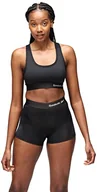 Koszulki i topy damskie - Reebok Damska sportowa Crop Top Steffi czarna koszulka, Czarny, XS - miniaturka - grafika 1