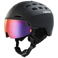 Kaski narciarskie - Head Radar 5K Pola, Kask narciarski z daszkiem, czarny - miniaturka - grafika 1