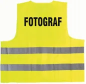 Odzież robocza - Kamizelka odblaskowa z nadrukiem FOTOGRAF rozmiar XL - miniaturka - grafika 1