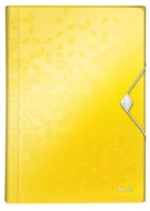 Teczki i skoroszyty - Leitz All Teczka z 6 przegródkami PP WOW, żółta 45890016 - miniaturka - grafika 1