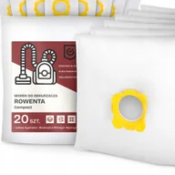 Worki do odkurzaczy - 20x Worek do Odkurzacza Rowenta Compact Syntetyczny Mikrowłókna Duży Wor G9 - miniaturka - grafika 1
