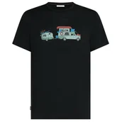 Koszulki sportowe męskie - Koszulka męska Icebreaker Men Merino 150 Tech Lite SS Tee Transportage Rozmiar: M / Kolor: czarny - miniaturka - grafika 1