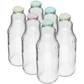 Pojemniki kuchenne - Butelka na sok 1 L z zakrętką twist off - fi 43 - miniaturka - grafika 1